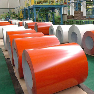 Certificado ISO9001 Color de Ral personalizado Prepintado recubierto PPGL Color Coated Galvanizado / Alucinante Bobina de cinta de acero PPGI