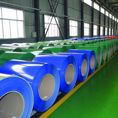 0.1-1.2 mm PPGI Rollo de bobina de acero pre-pintado galvanizado recubierto de color